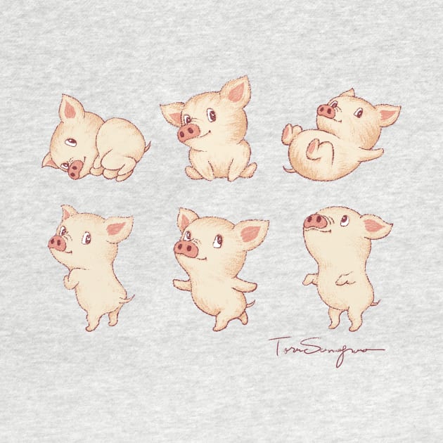 Cute Pigs by sanogawa